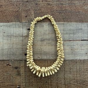 Stacked Buffalo Bone 8” Necklace